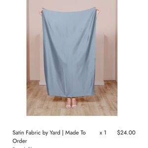 Revelry Satin French Blue Fabric